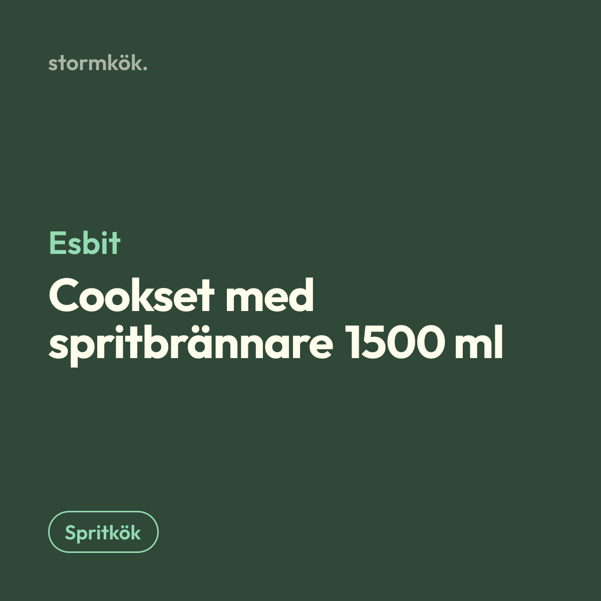 Esbit Cookset med spritbrännare 1500 ml