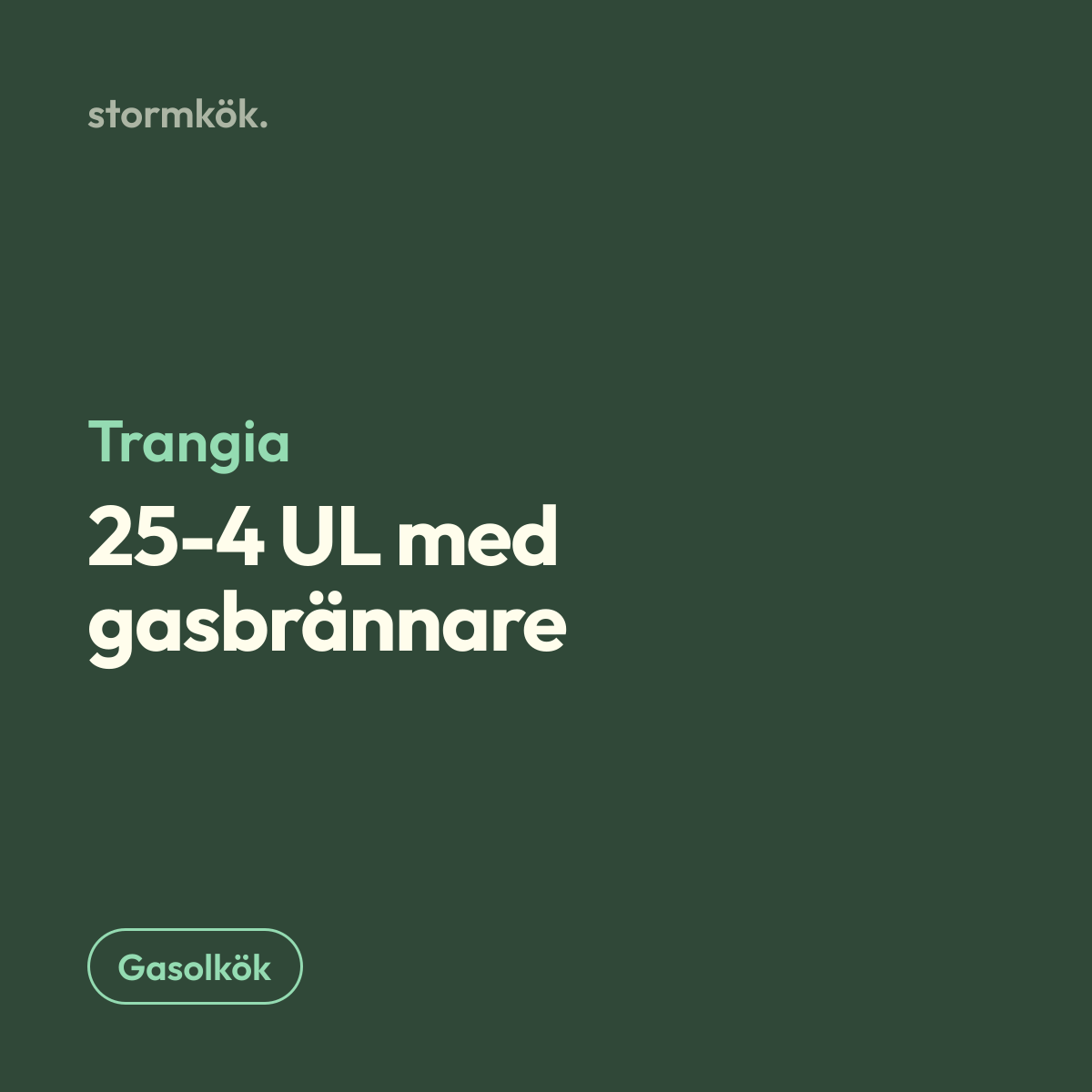 Trangia 25-4 UL med gasbrännare
