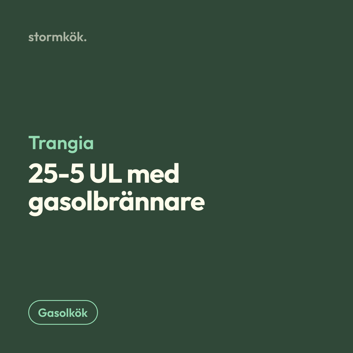 Trangia 25-5 UL med gasolbrännare
